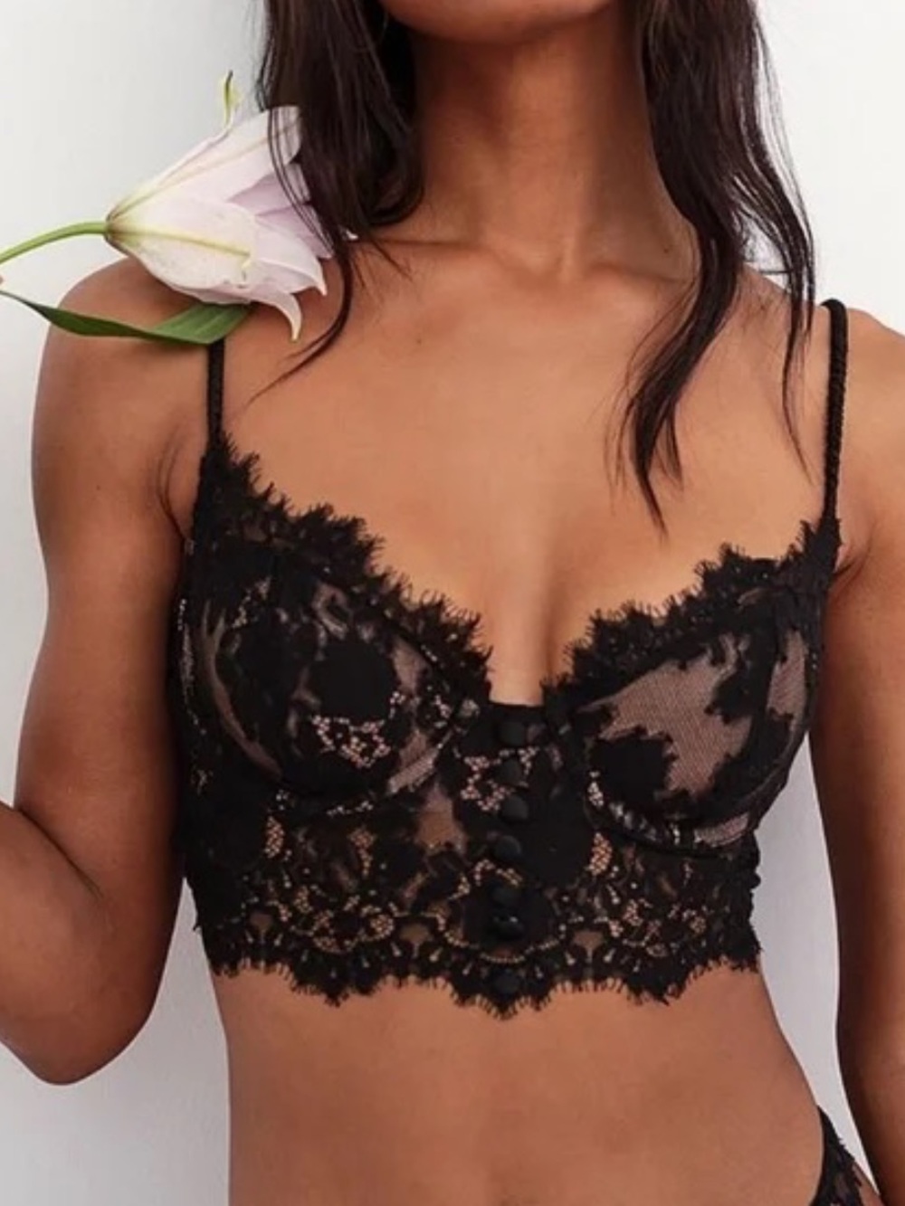 For Love and Lemons Faye Underwire Lace Bra
